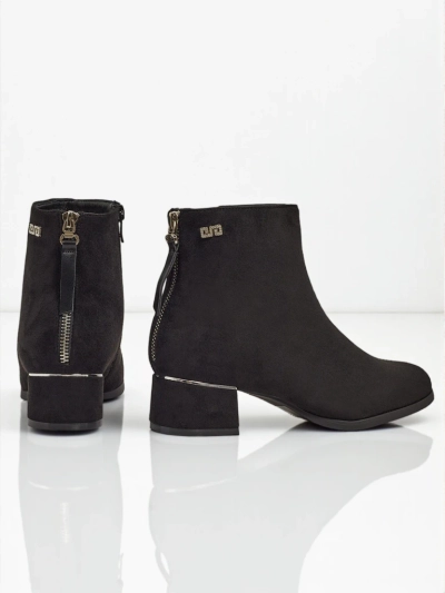 Women's Eco Suede Ankle Boots with Block Heel Arshinea