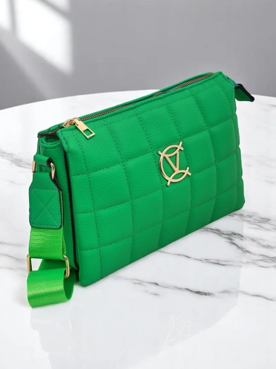 Royalfashion Clutch handbag for women with quilted front