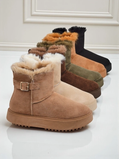Royalfashion Women's Winter Crest Short Snow Boots