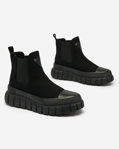 Royalfashion Черные женские высокие кеды Nexeri