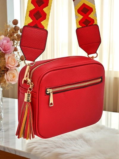 Royalfashion Väike naiste öko-nahast käekott värvilise rihmaga Kovi Lace