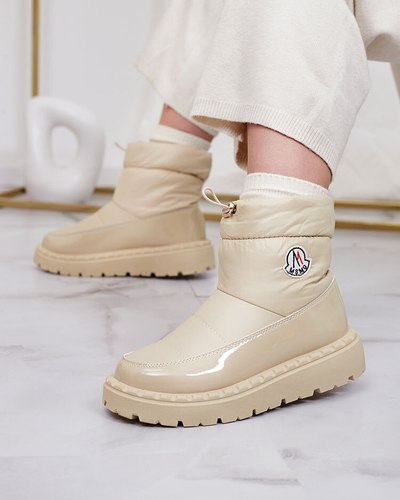 Royalfashion Naiste liibuvad lumesaapad beeži värvi Ireda