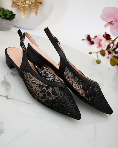 Royalfashion Женские сандалии а'ля балерина с кружевом Benoce