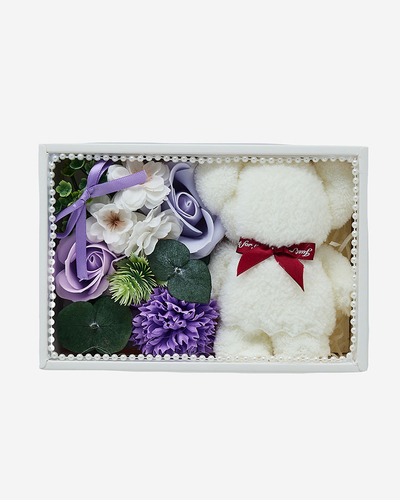 Royalfashion Flowerbox Lilled karbis koos kaisukaruga