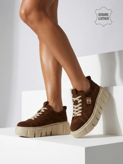 Women's Renos Natural Leather Sport Sneakers