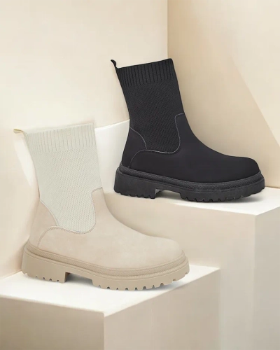 Royalfashion Kvinnor Slip-On Ankel Stövlar Dorino