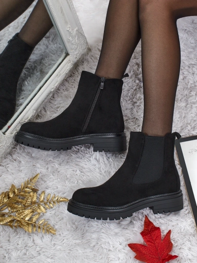 Women's Chelsea boots made of eco-suede Zarelle