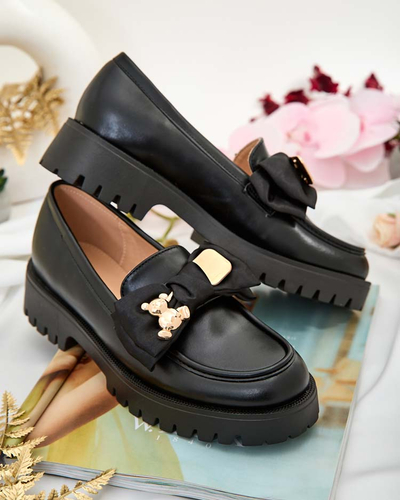 Royalfashion Женские мокасины с бантом Mantarme