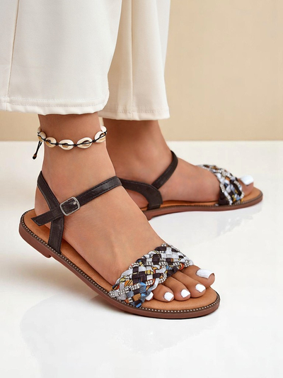 Royalfashion Naiste madala tallaga sandaalid ColorStrap