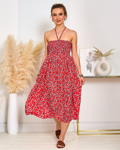 Royalfashion Women's knee-length print dress