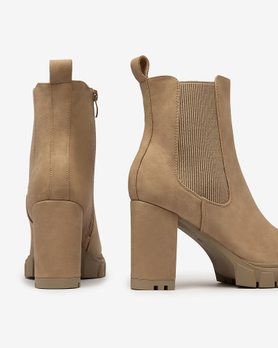 Royalfashion Light brown women's Seihay high heel boots