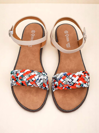 Royalfashion Женские сандалии на плоской подошве ColorStrap