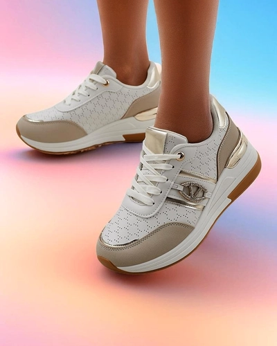 Royalfashion Women's Platform Sneakers Capre