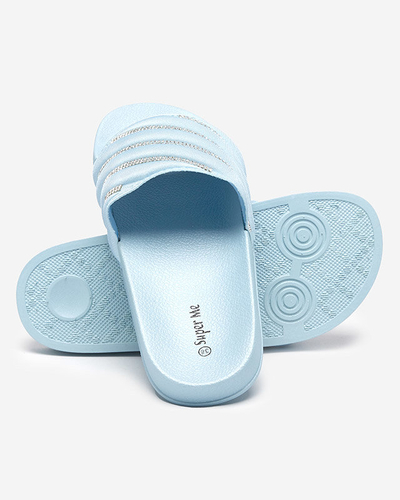 Sinised tsirkooniumoksiidiga naiste sussid Mytaris - Jalatsid