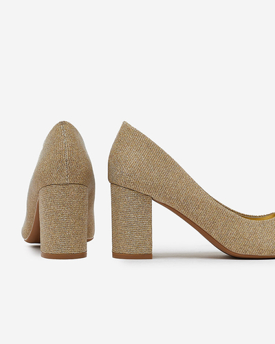 Royalfashion Women's Eotira Glitter Stiletto Post Top pumpad