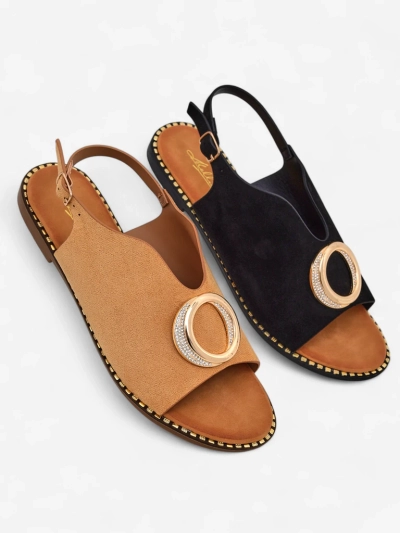 Royalfashion Women's Sandals with Atmase Upper