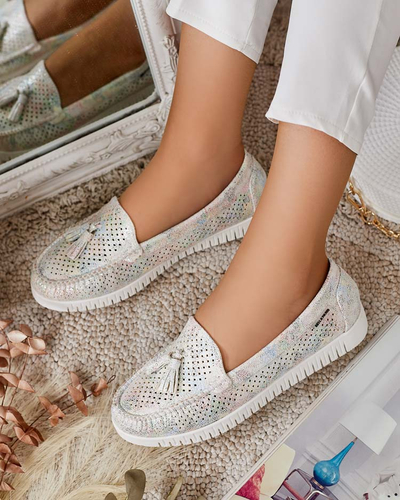 Royalfashion Женские ажурные мокасины Molaffa