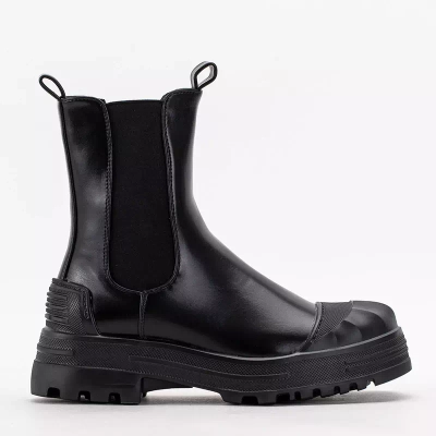 OUTLET Black women's high boots Norvis - Footwear