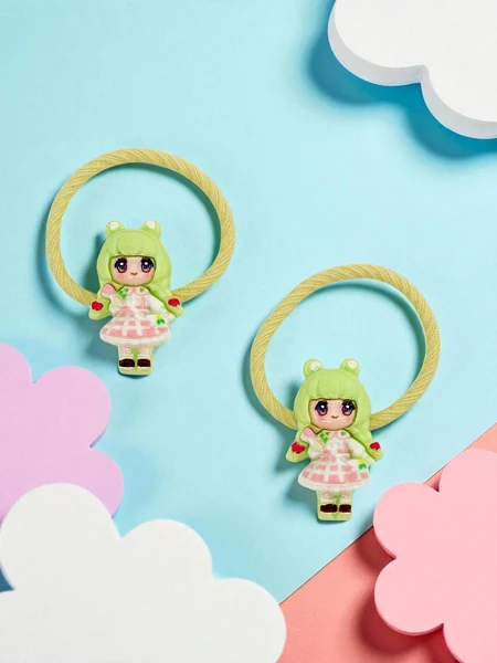 Bambina Rosetta hair ties with doll motif