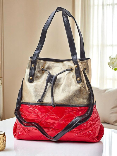 Royalfashion Suur naiste käekott Golden Luxe Shopper