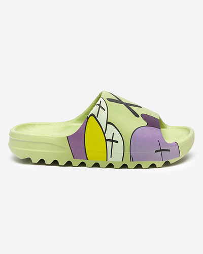 Rohelised naiste sussid firmalt Elmino - Jalatsid