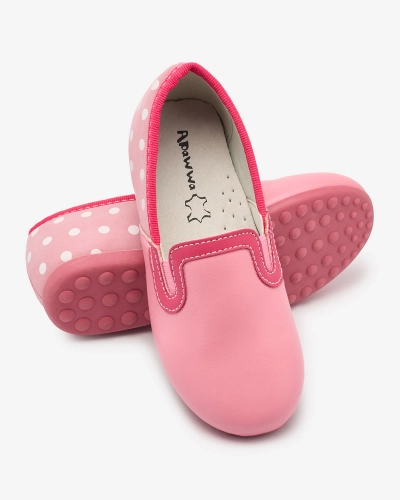 Roosad tüdrukute ökonahast hernemustriga poolkingad Rellme- Footwear