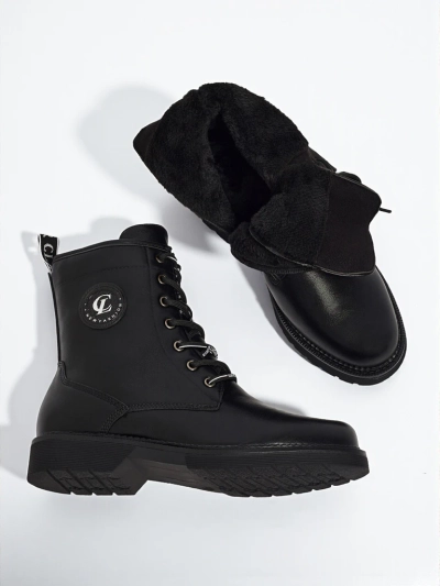 Eco-leather laced women's ankle boots Tavira