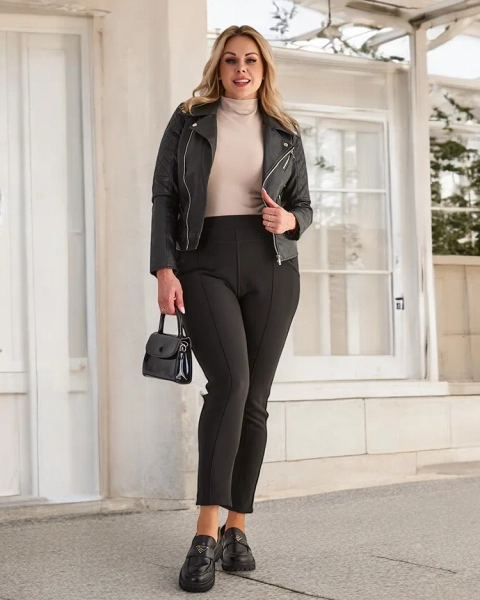 Royalfashion Soojad naiste treggings püksid PLUS SIZE