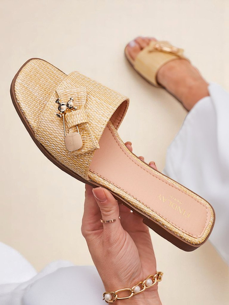 Royalfashion Women's straw slippers Sandals Aurelia