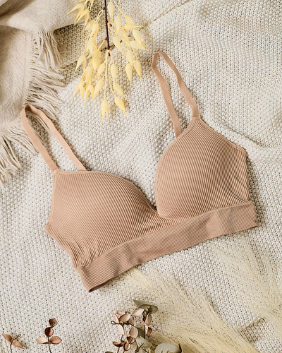 Royalfashion Women's ribbed bra