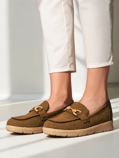Royalfashion Women’s flats with a decorative accent on the toe
