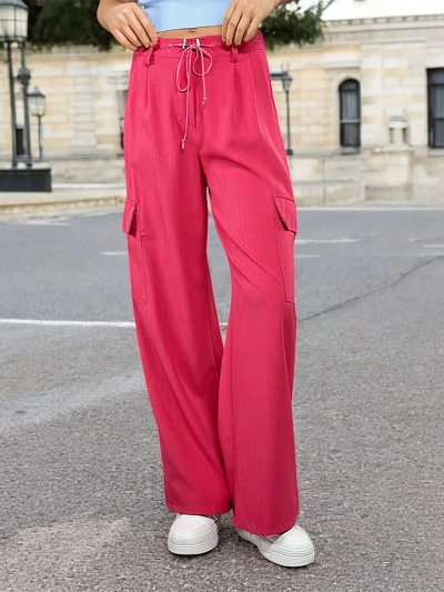 Royalfashion Women's wide pants with pockets