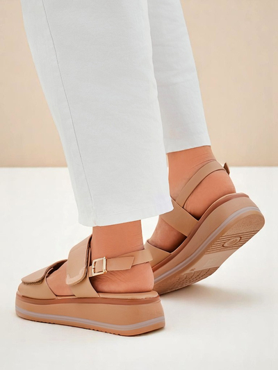 Royal Fashion Women's Thick-Soled Tulip Sandals