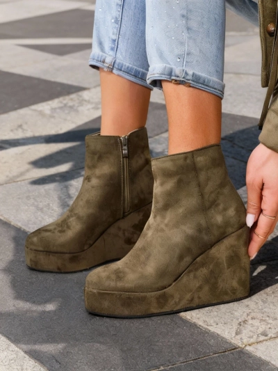 Royalfashion Kvinnor wedge ankelskor Sieffa