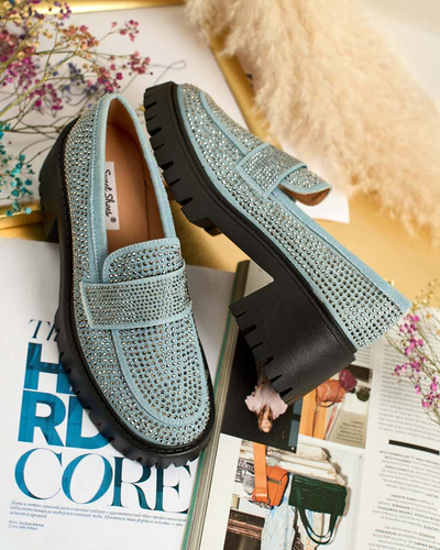 Royalfashion Женские мокасины с цирконами Epolls