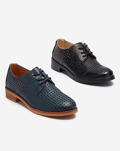 Ажурные черные женские полусапожки из экокожи Azedvo- Footwear