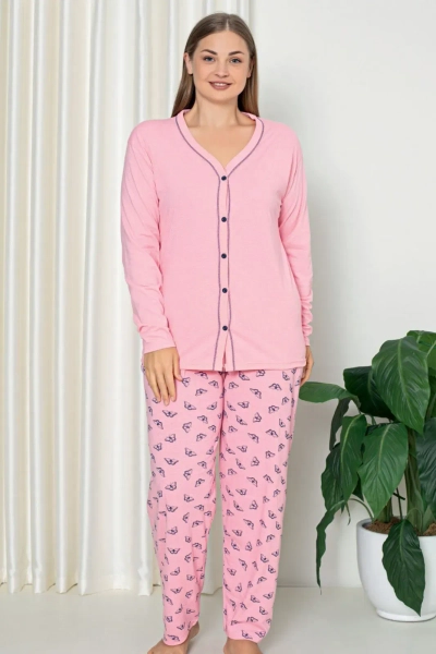 Royalfashion Women's cotton 2-piece pajama PLUS SIZE