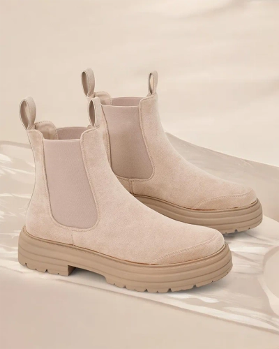 Royalfashion Women's ankle boots with decorative strap Ozzoas