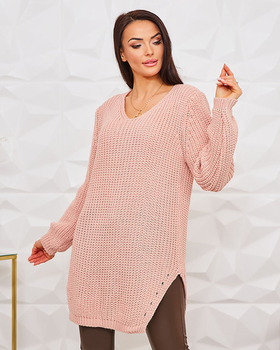 Royalfashion Longer women's knit sweater