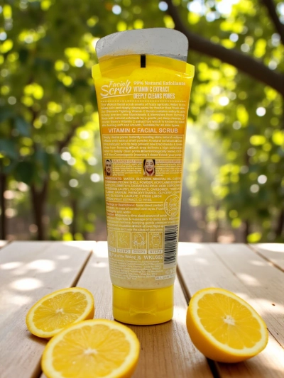 Golden Facial Scrub with Citrus Extract