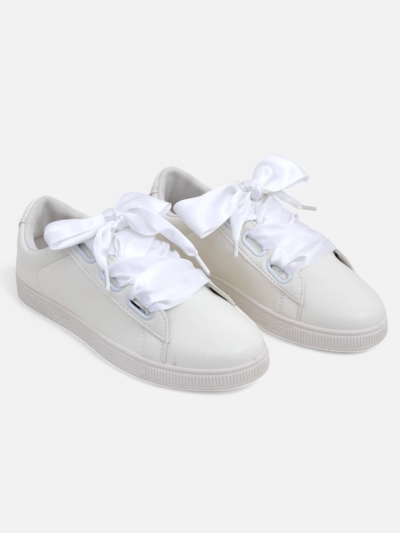 Женские эко-кожаные кроссовки Royalfashion с декоративными шнурками Etti