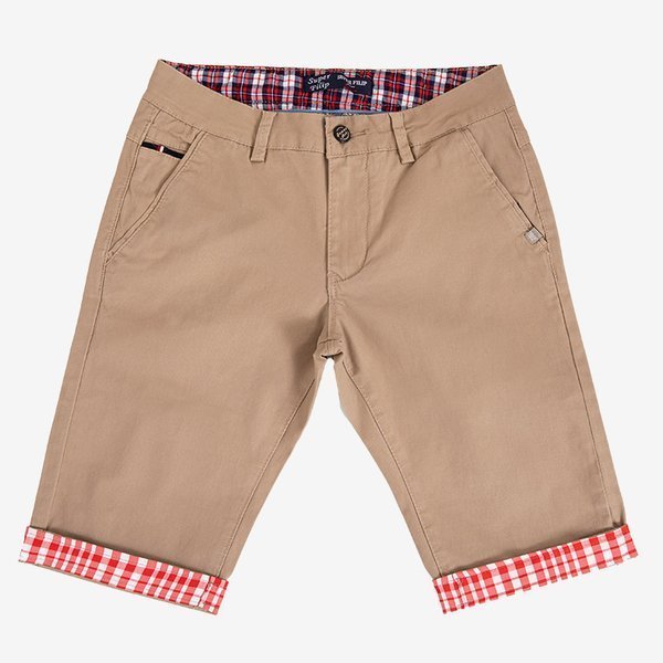 Men's beige shorts - Clothing
