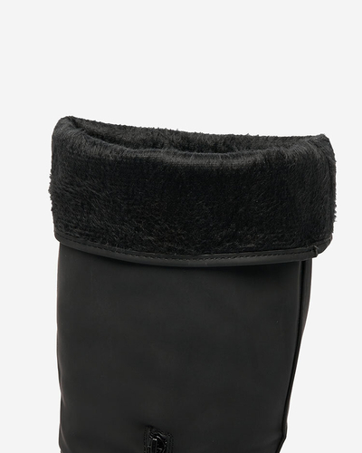Royalfashion Matte black women's knee-high boots Ikemis