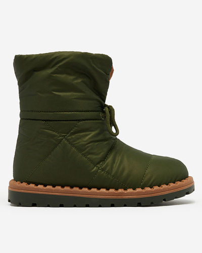 Royalfashion Women's slip-on snow boots in green Nevonsis