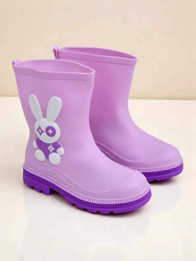 Royalfashion Children's Rain Boots with Bunny Splash