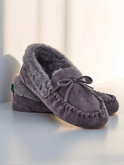 Royalfashion Женские мокасины с мехом Ahtikes