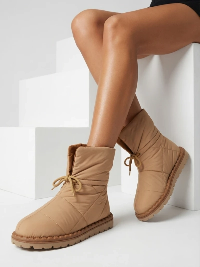 Royalfashion Naiste liibuvad pruunid lumesaapad Nevonsis