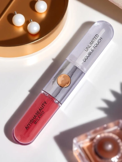 Lipstick and clear lip gloss 2-in-1 Cherry Mocha