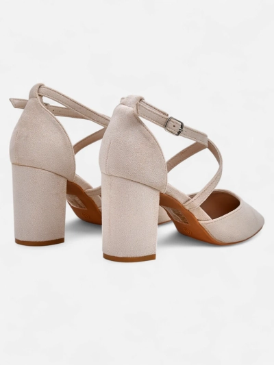 Royalfashion women’s eco suede pumps with straps Kanastru