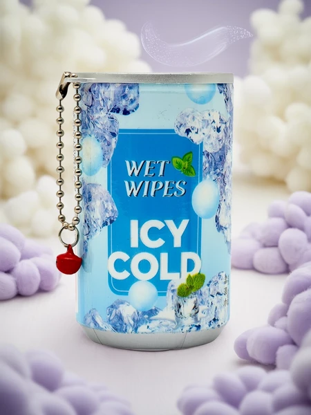 Niisutavad salvrätikud dekoratiivpakendis ICY COLD 30 tk